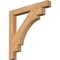 Ekena Millwork Merced Block Smooth Bracket, Western Red Cedar, 3 1/2"W x 32"D x 32"H BKT04X32X32MRC05SWR - alternate 1